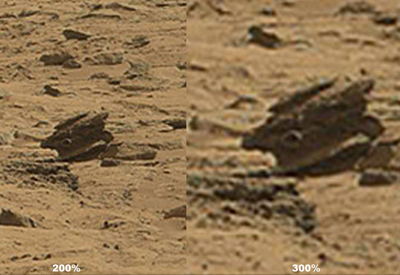 Curiosity заснял на Марсе странные артефакты