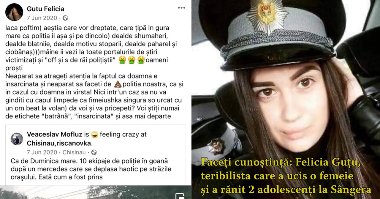 Tragedia de la Sângera Cine este polițista care a provocat accidentul