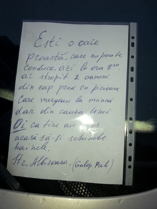 Ce s-a intamplat cu o soferita din capitala