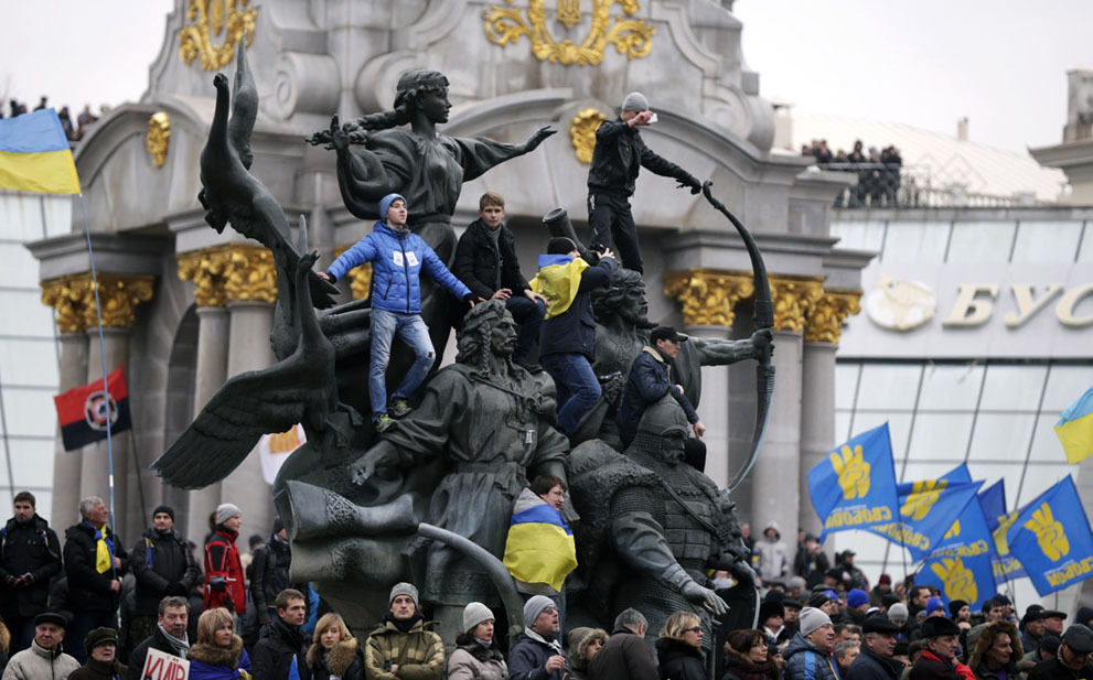 Впечатляющие кадры украинских протестов