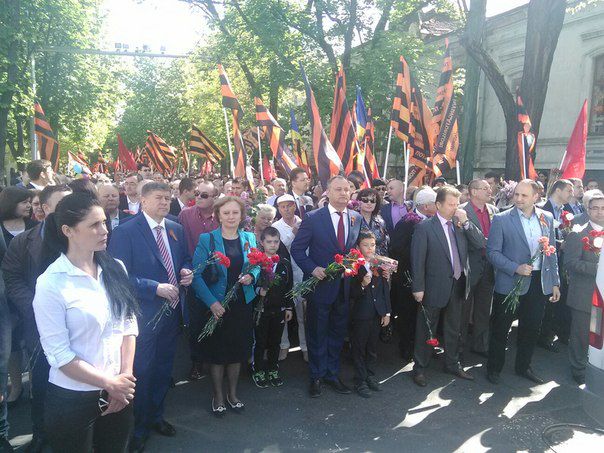 Кишиневцы отметили 70-летие Великой Победы грандиозным маршем