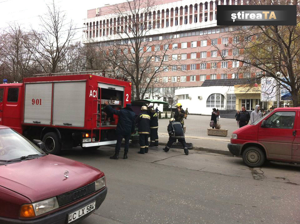 В Кишиневе во время движения загорелся автомобиль