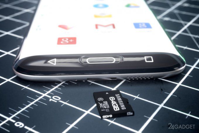 Samsung Galaxy S7 edge изогнули с трех сторон