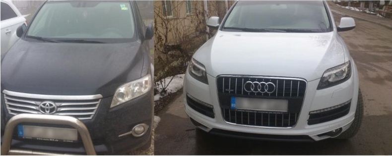 Două maşini căutate de Interpol au fost găsite pe drumurile din Republica Moldova