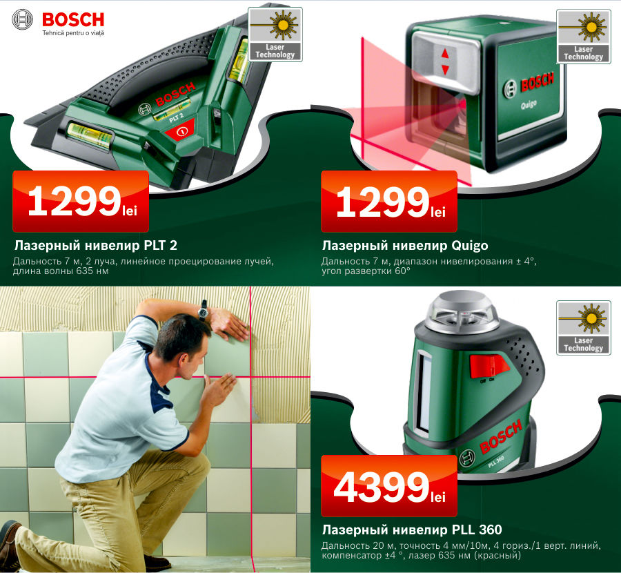 Точнее не бывает: лазерные измерительные инструменты Bosch