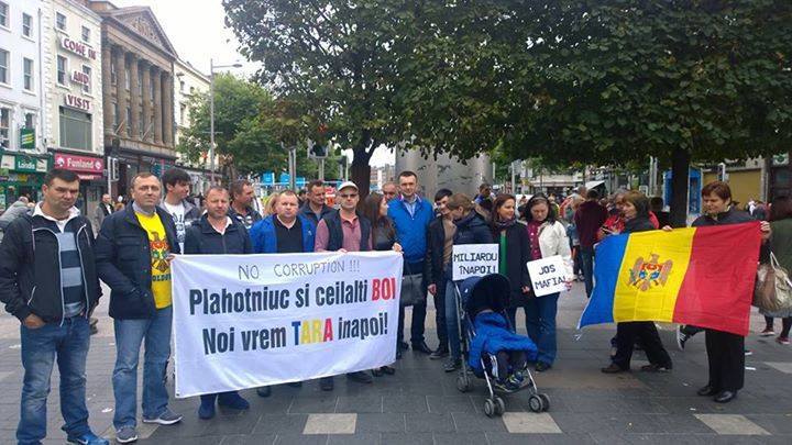 Moldovenii protestează și în alte țări europene