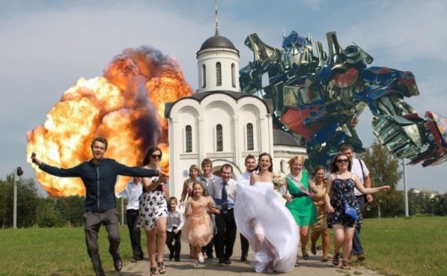 Cum se fac pozele de nuntă în Rusia. Galeria care n-are cum să nu-ți provoace hohote de râs