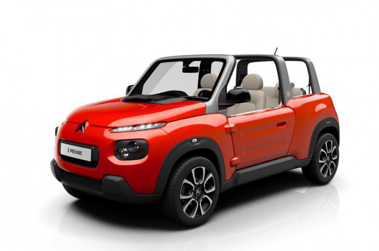 Citroen анонсировал стильный электрический кабриолет E-Mehari