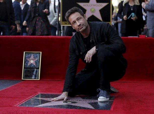 Actorul David Duchovny a primit o stea pe Walk of Fame din Hollywood