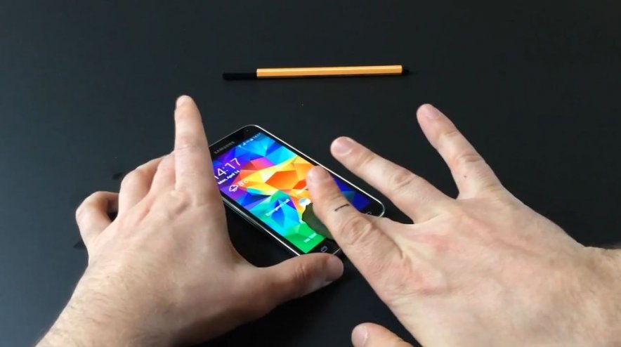 Сканер отпечатков пальцев в Samsung GALAXY S5 уже взломан