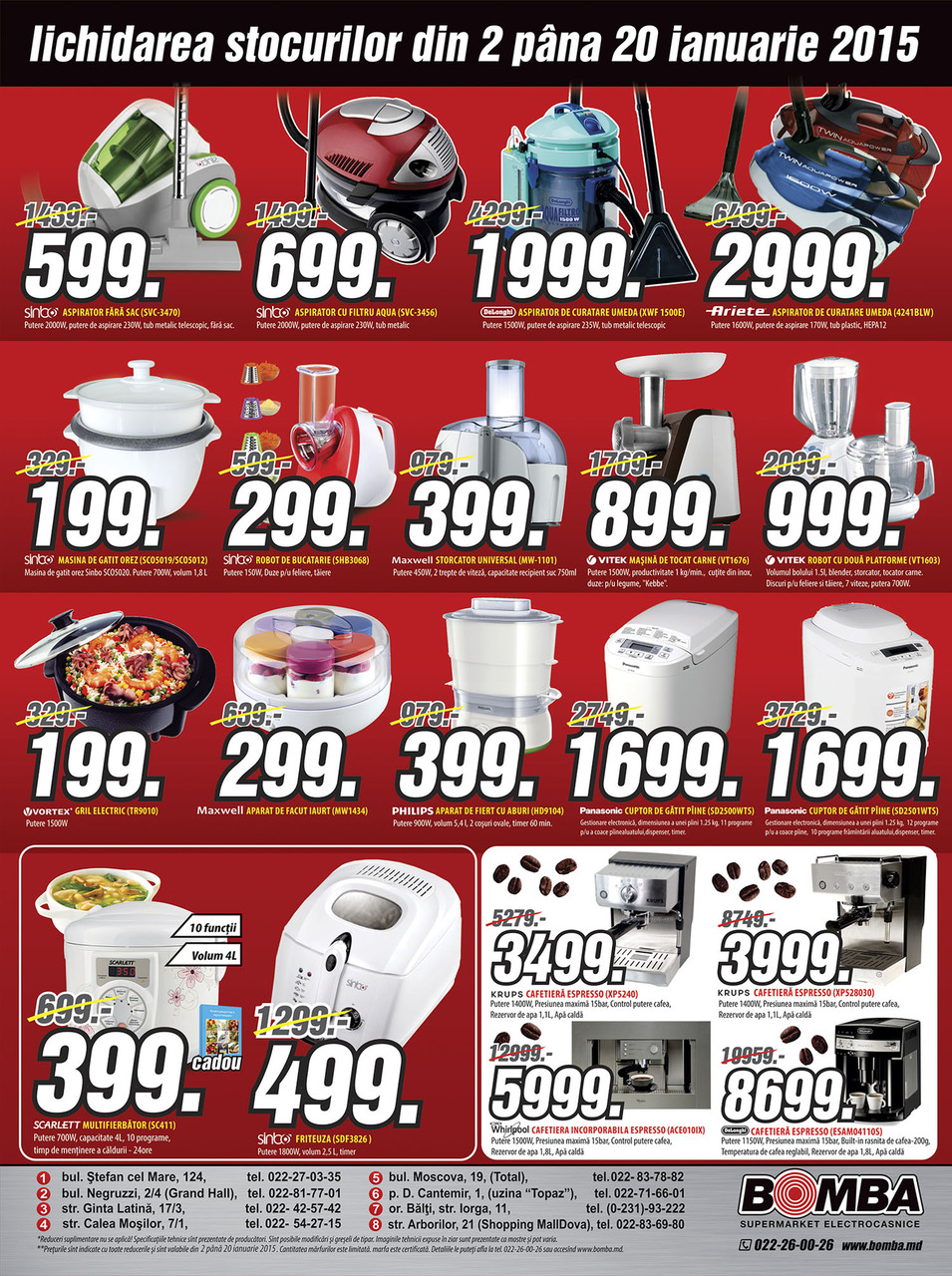 Bomba: Vânzare totală! Lichidarea stocurilor -70%!