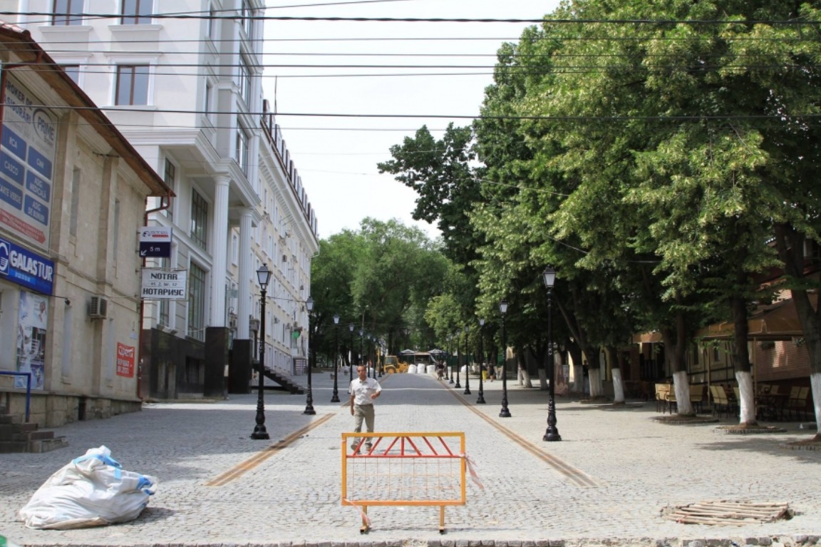Завершается благоустройство пешеходной улицы Диордица