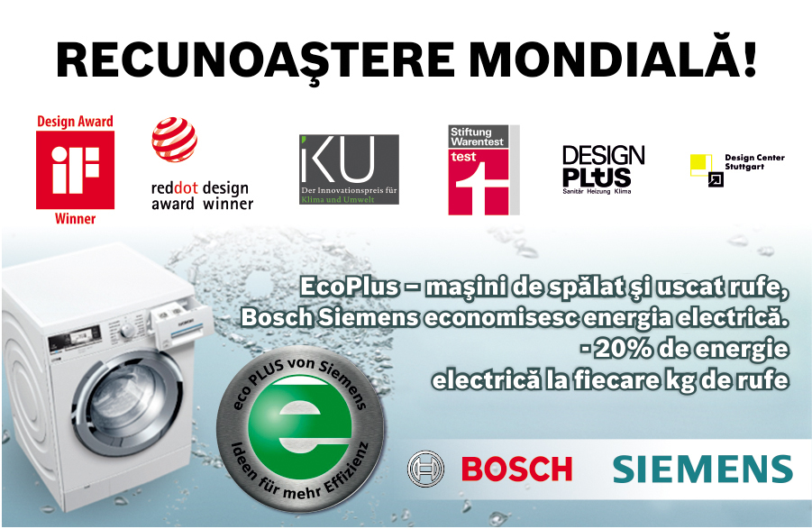 Numai idealul: maşinile de spălat şi maşinile de uscat Bosch Siemens