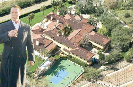 Arnold şi-a «tras» casă de 23.000.000 $