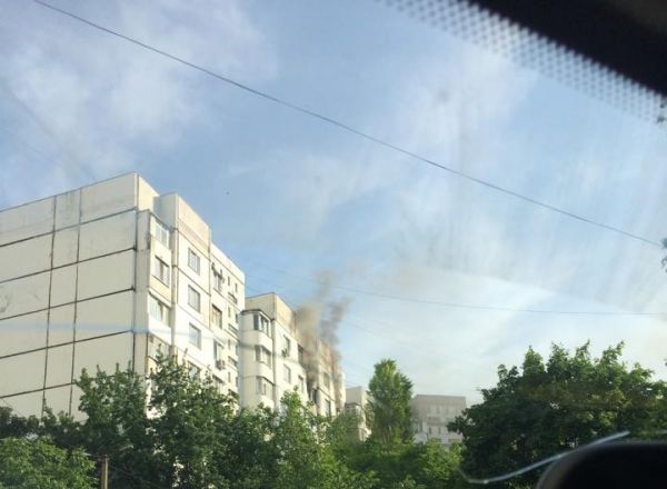 На Ботанике произошел пожар