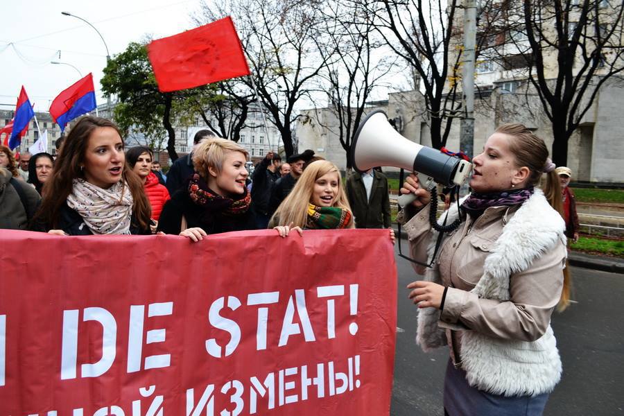 В Кишиневе прошел многотысячный митинг против властей