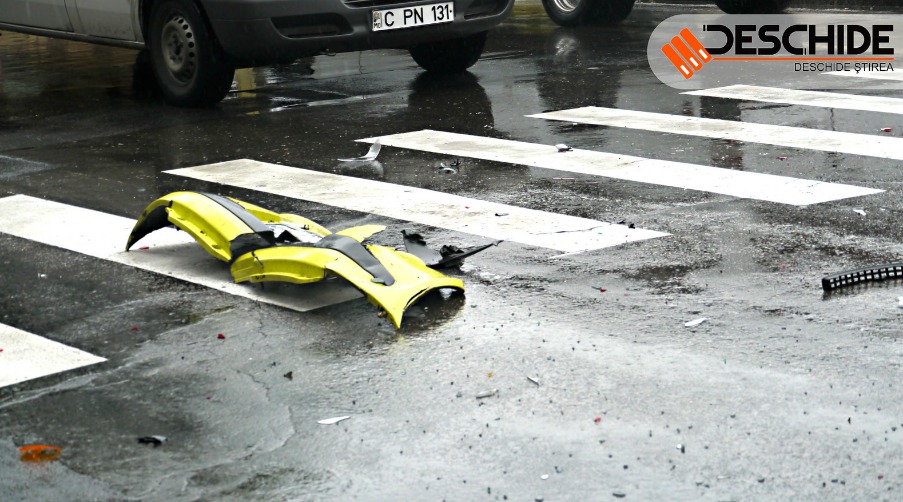 Два ДТП и 4 разбитых авто в центре Кишинева