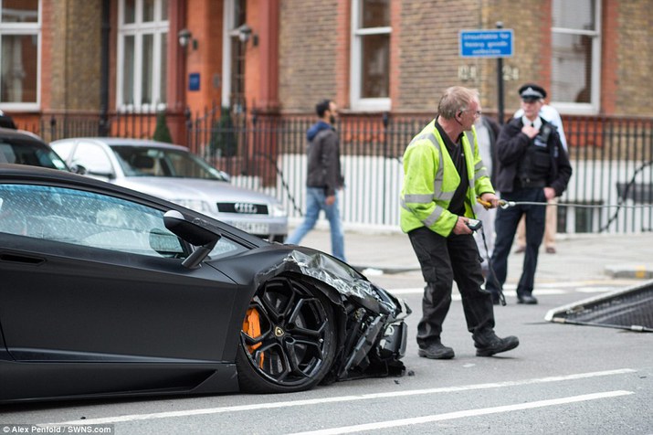 accident, londra