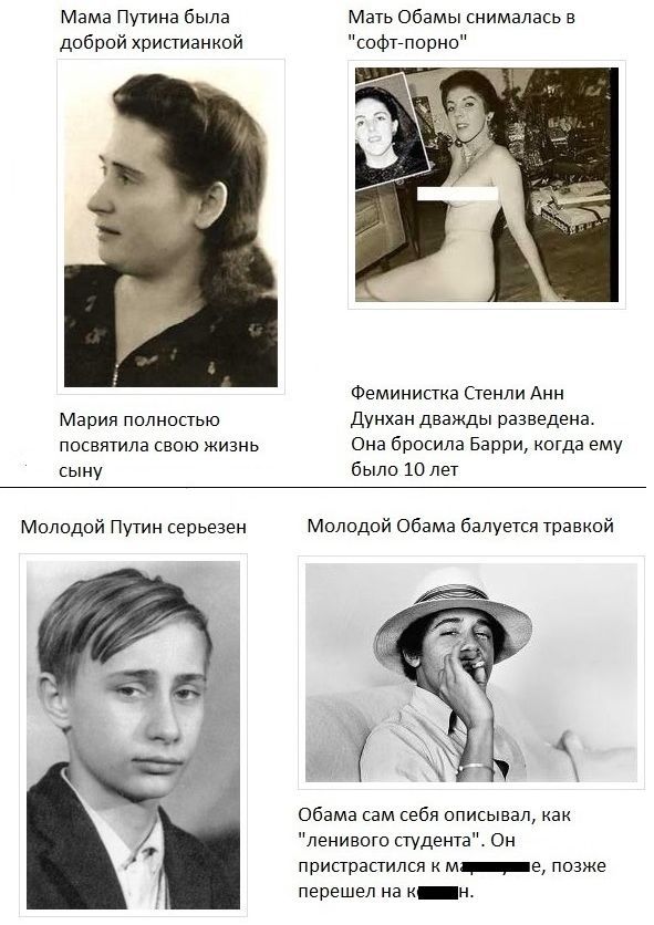 сравнение, путин