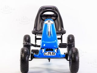 Carting pentru copii cu pedale "car 8 negru" foto 8