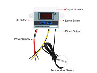 Controler digital de temperatură   Descriere: Interval de măsurare a temperaturii: - 50110C -Inter foto 4