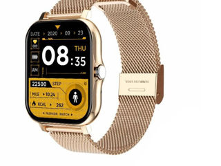 Фитнес. Смарт-Часы-Золотистого цвета=Многофункциональные-Smart. BOX-зарядка=Совместимость=OS-Android