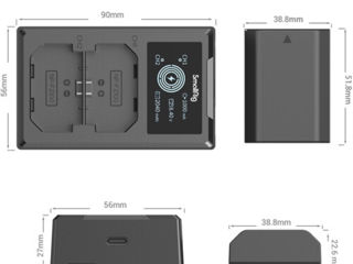 Acumulatori NP-FZ100 2-Battery Kit with Dual Charger SmallRig foto 8