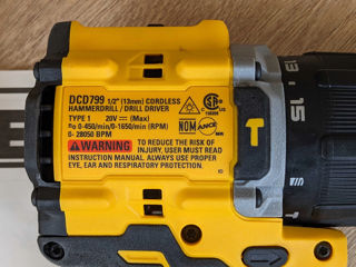 Ударный шуруповерт DeWalt DCD799 foto 2