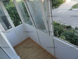 Balcoane plastic, termopane din pvc la comanda, Chisinau. Балконы и лоджии стеклопакеты окна Кишинев foto 4