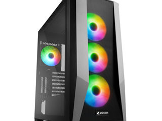 new / Корпуса SHARKOON ATX, сarcase PC, RGB Case, Black/White, Mesh / Deco foto 8