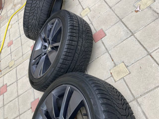 Skoda Set jante originale+cauciucuri de iarna Hankook R18 235/45 anul 2021 si 2019 foto 6