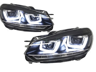 Faruri LED compatibil cu VW Golf 6 VI (2008-2013) Design Golf 7 3D U Design Semnal LED Dinamic фары foto 2