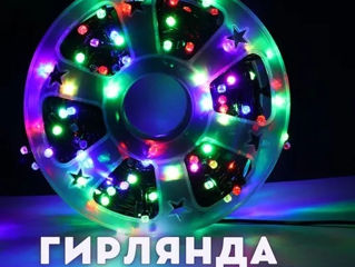 Ghirlanda Led De Exterior/Interior pe Bobina,Multicolora,50 M foto 4