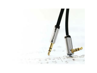 Cablu Auxiliar Audio Jack 3.5 mm, 1m Ugreen, Fir Plat, Negru + Gri (10597) foto 5