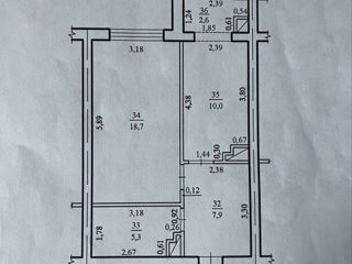 Apartament cu 1 cameră, 44 m², Durlești, Chișinău foto 2