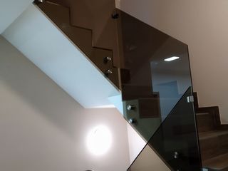 Balustrade din sticla, перила из стекла foto 10