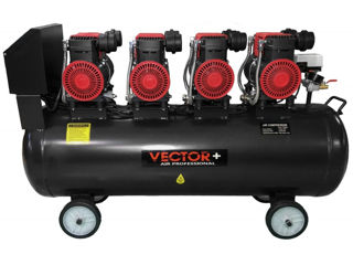 Безмасляный Компрессор Vector 1520Wx4 120L - 3c - Moldteh foto 1