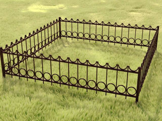 Garduri din metal la cimitir foto 12