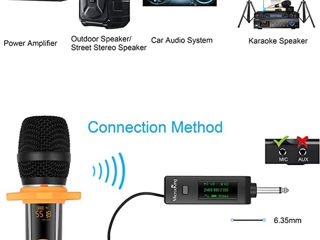 Microfon wireless MicrocKing Sistem de microfon fără fir foto 2