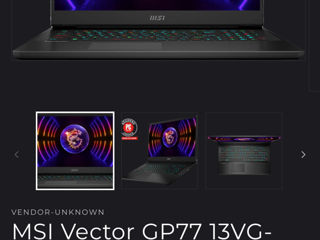 MSI Vector GP77 VG foto 1