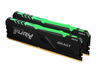 Оперативная память - «Kingston FURY Beast RGB Kit DDR4 2x16GB 3600MHz KF436C18BBAK2/32» foto 1