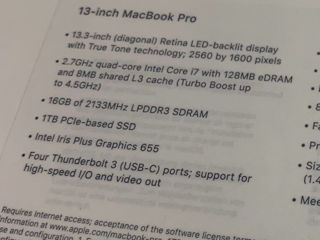 MacBook Pro 13 i7 1TB