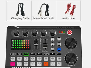 MagicCubic F9 Mixer Audio SoundCard Profesional foto 7