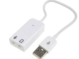 Внешняя USB звуковая карта (USB Sound Card) с проводом! foto 1