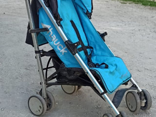 Детская коляска трость складная синяя