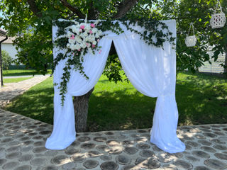 Декор свадьбы под ключ, арка из цветов, декор столов и прочее foto 11