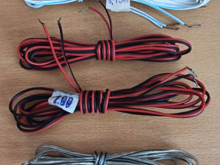 комплект акустических кабелей 22 AWG белый и красный на 5 колонок foto 3