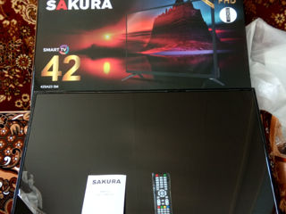 Телевизор смарт Sakura – 108 см (42 дюйма) новый, в упаковке. фото 0