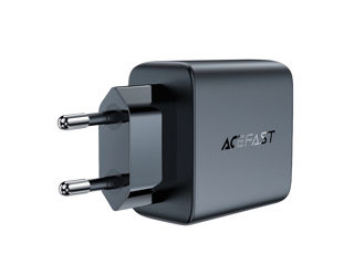 Încărcător cu două porturi AceFast A49 PD35W GaN (USB-C+USB-C), negru (UE) foto 2