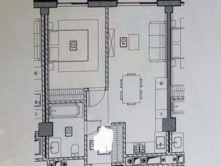 O cameră, 45 m², Râșcani, Chișinău foto 5